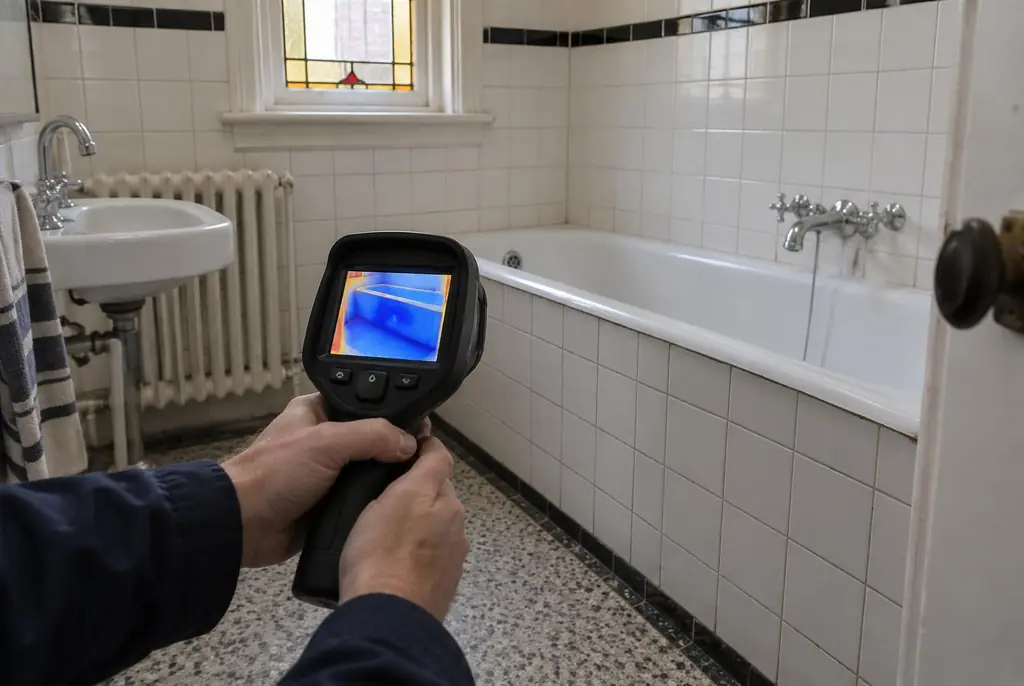 Lekdetectie Veenendaal – onderzoek in een badkamer van een oudere woning