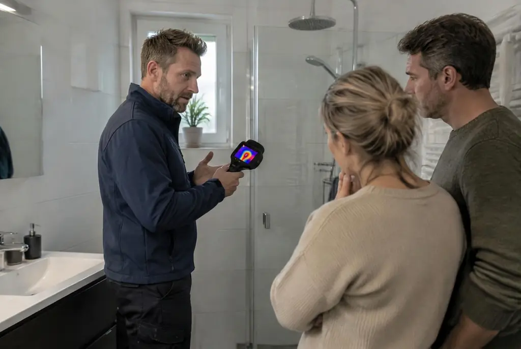 Lekdetectie Veenendaal – specialist legt bevindingen uit aan bewoner